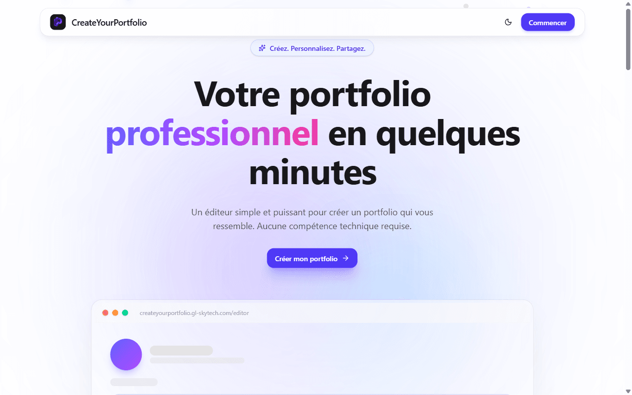 CreateYourPortfolio